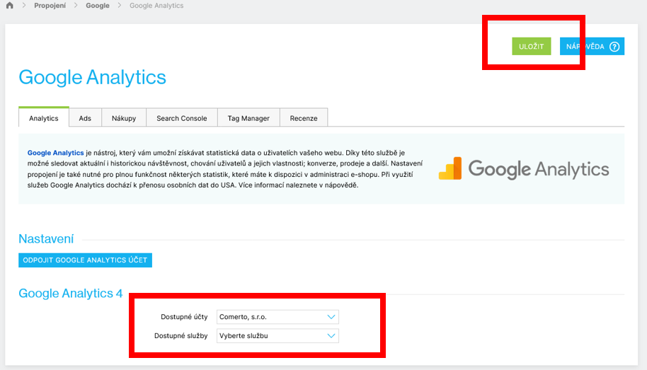 Jak propojit Shoptet a Google Analytics 4?