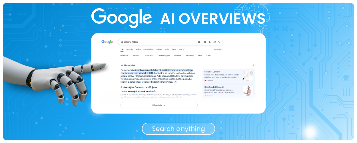 Jak se objevit ve vyhledávání Google AI Overviews?