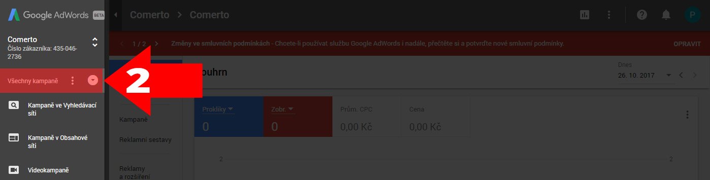 Jak zapnout automatické značkování v novém rozhraní AdWords