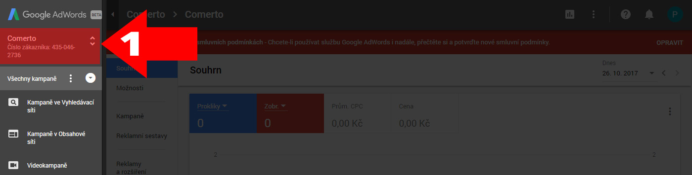 Jak zapnout automatické značkování v novém rozhraní AdWords