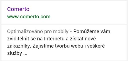 Optimalizace webů pro mobilní zařízení | Přidá příznak 