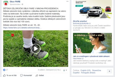 Facebook Ads | Reklama ve feedu na Facebooku