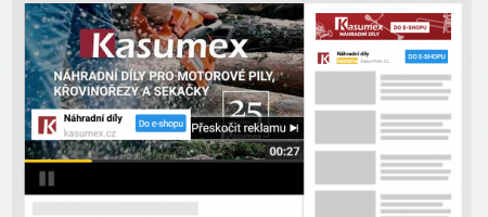 YouTube reklama | Desktop: Reklama na YouTube (In-Stream reklama) - zobrazuje se před videem, které chce uživatel na YouTube přehrát