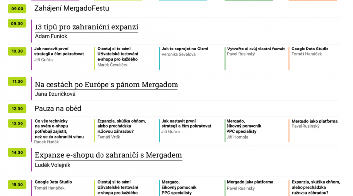mergadofest program obrazek 1 | Novinky z MergadoFestu 2018