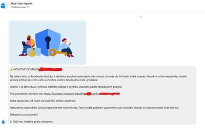 Spam v Messengeru na Facebooku: Business Manager -> Přehled: Doručené zprávy | Článek - Podvodné zprávy na Facebooku