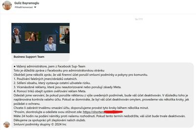 FB zablokování účtu - trvalé - spam útok | Článek - Podvodné zprávy na Facebooku