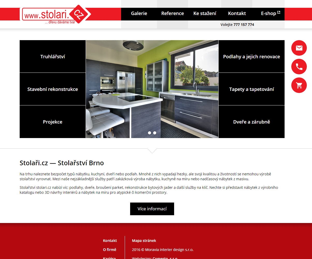 Moravia interier design -  Redesign webových stránek - Porovnání, nová verze  #1
