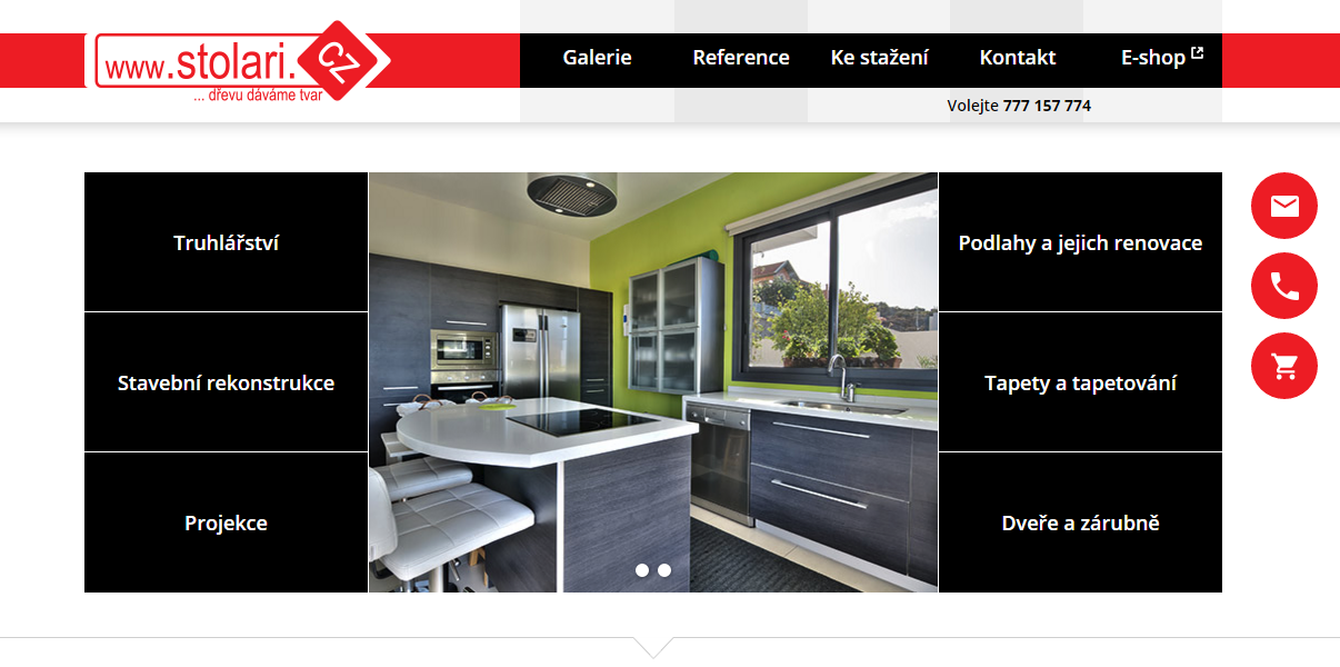 Moravia interier design -  Redesign webových stránek