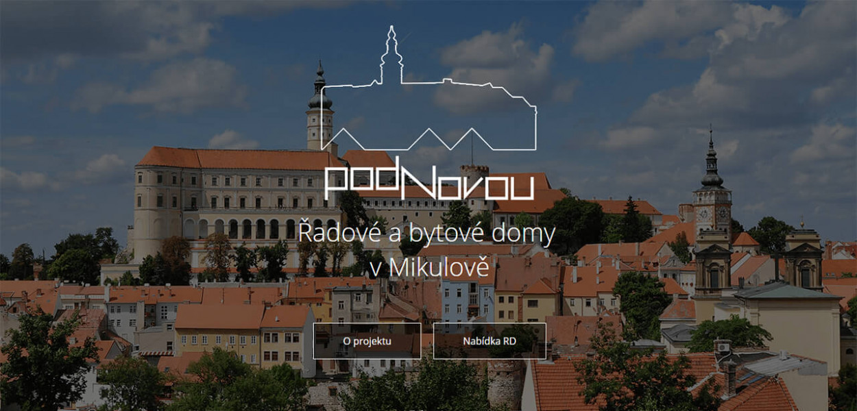 Tvorba nového webu pro mikulovský developerský projekt Pod Novou