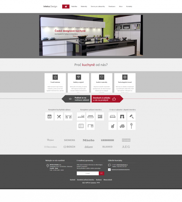 INTEKA DESIGN s.r.o. - Zvýšení lokálního povědomí o firmě - Screenshot