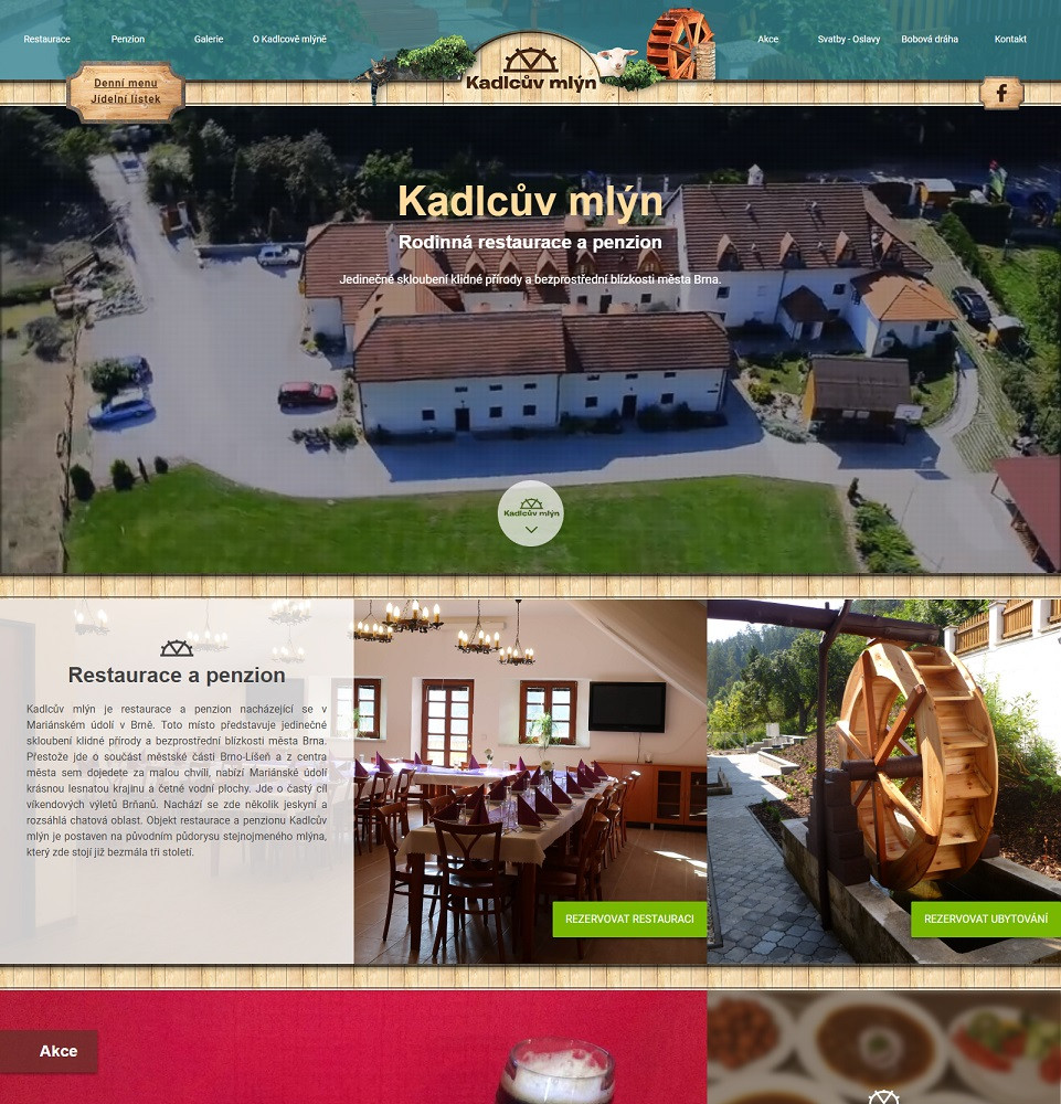 Tvorba webu pro Kadlcův mlýn - Porovnání, nová verze  #1