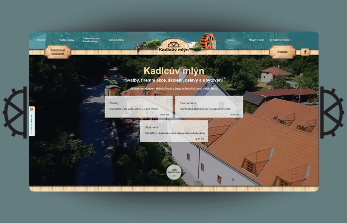 Tvorba webu pro Kadlcův mlýn