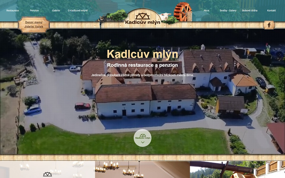 Tvorba webu pro Kadlcův mlýn
