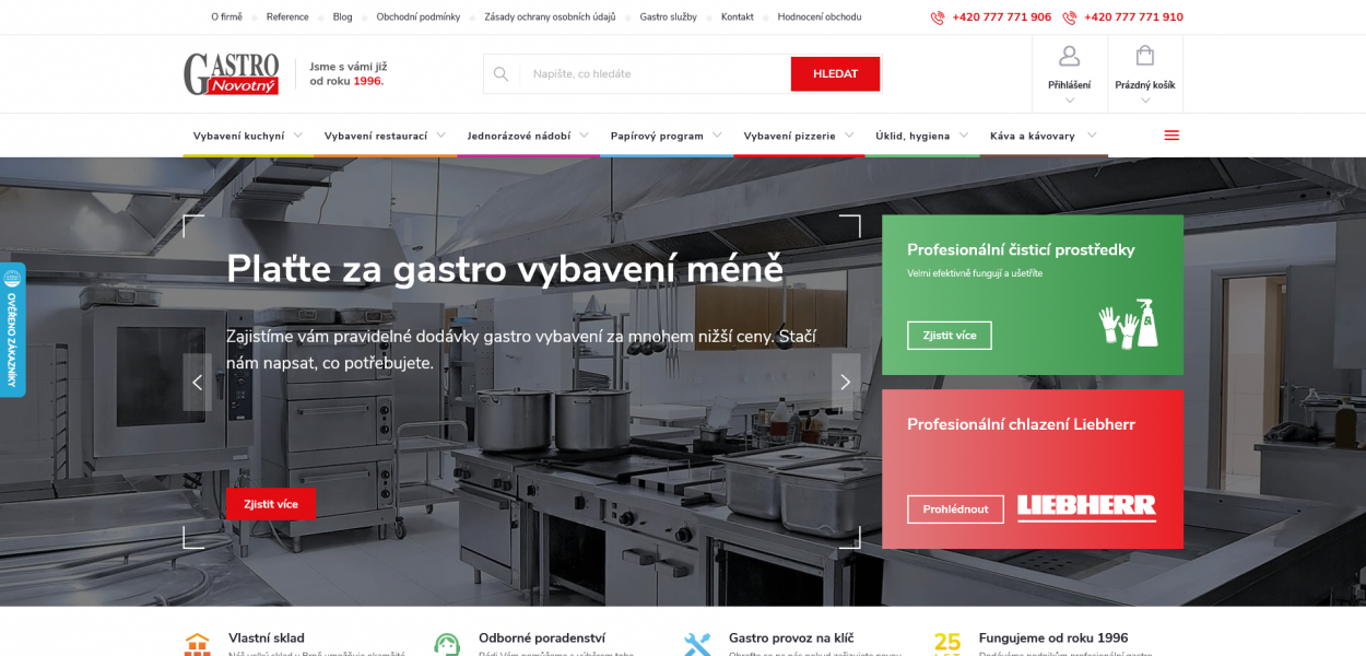 GASTRO NOVOTNÝ - Správa srovnávačů zboží