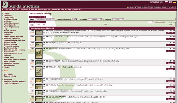 Burda Auction - Screenshot