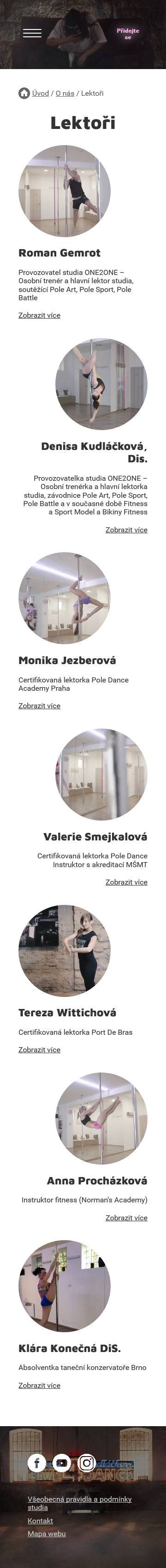 Tvorba nového webu one2onestudio.cz - Screenshot mobilní verze