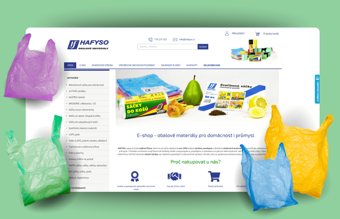 Vytvoření e-shopu pro hafyso.cz