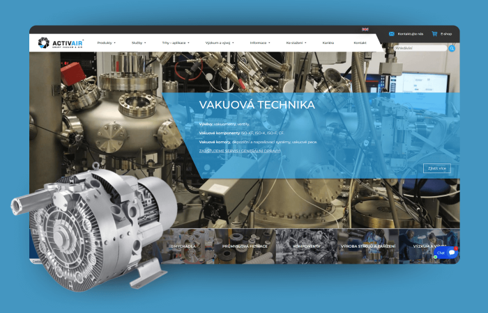 Redesign webu activair.cz