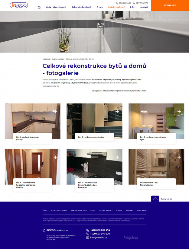 Tvorba nového webu INSEBO - Screenshot