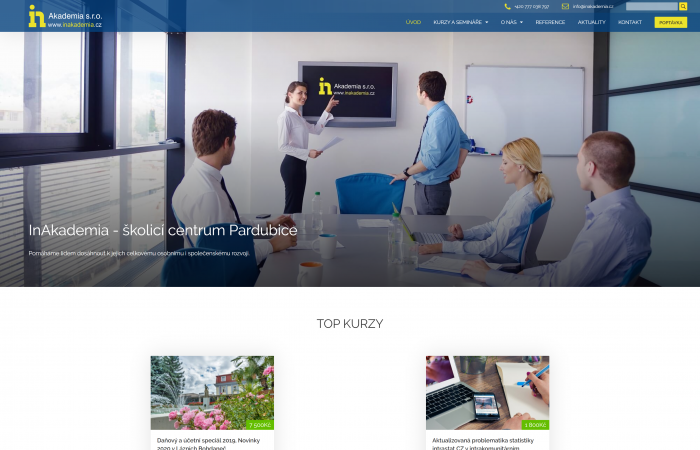 Převod webu na RS Comerto – InAkademia