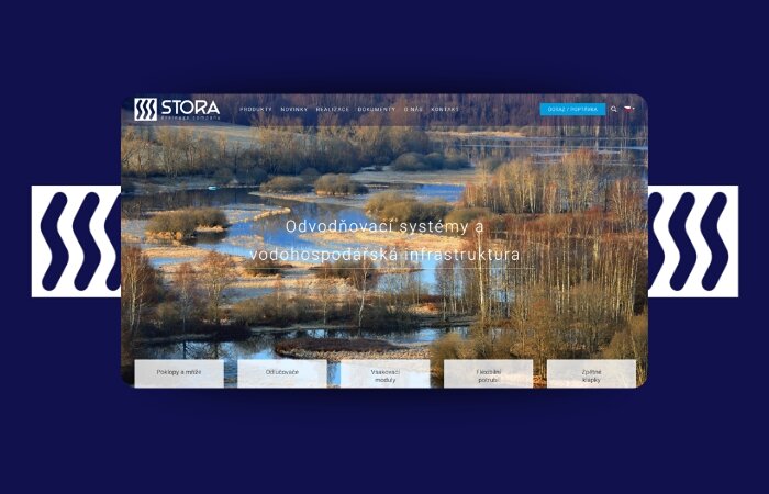 Kompletní redesign webu – Stora