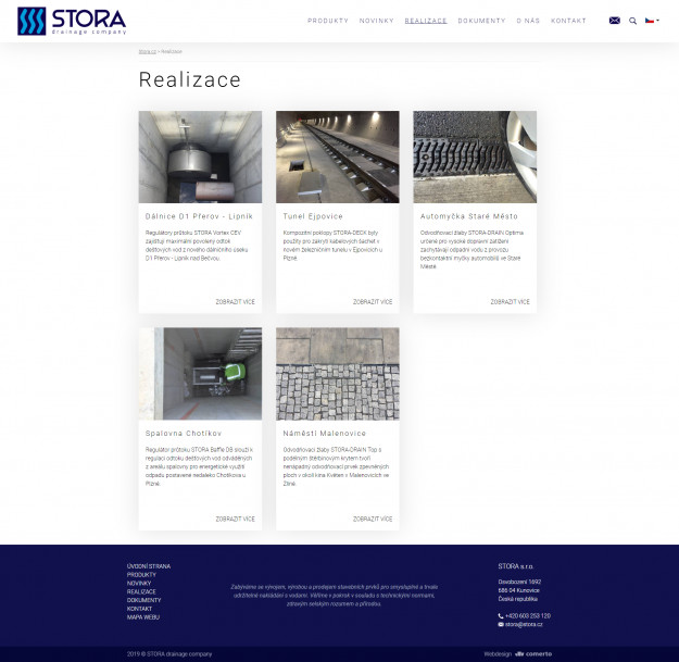Kompletní redesign webu – Stora - Screenshot