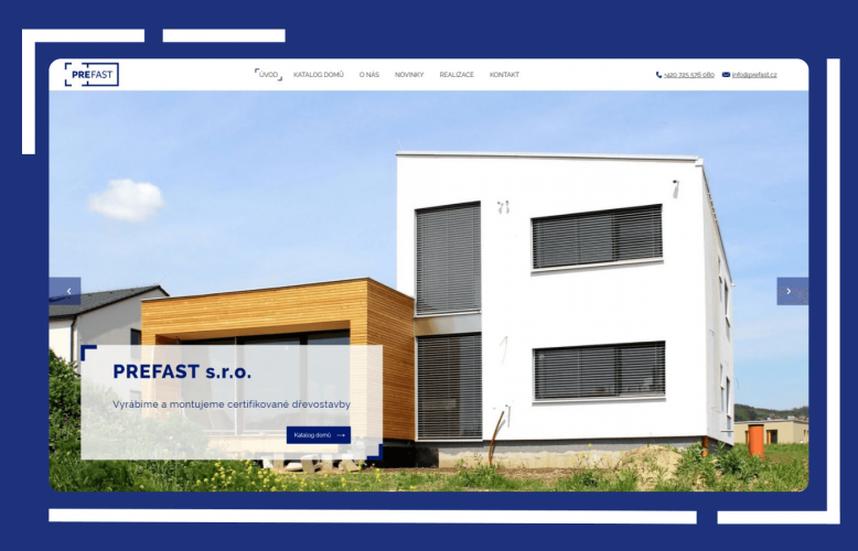Tvorba nového webu PREFAST CZ