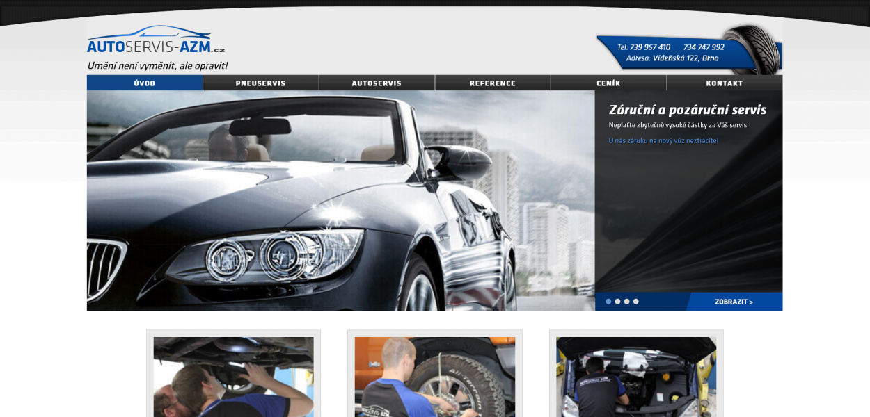 AZM autoservis - SEO (optimalizace pro vyhledávače)
