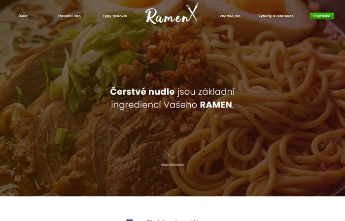 Tvorba nového webu pro RamenX
