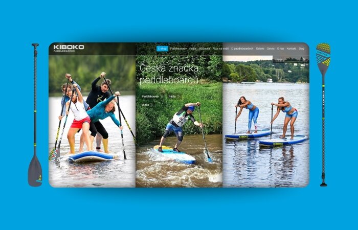 Tvorba nového webu Kibokoboards.cz
