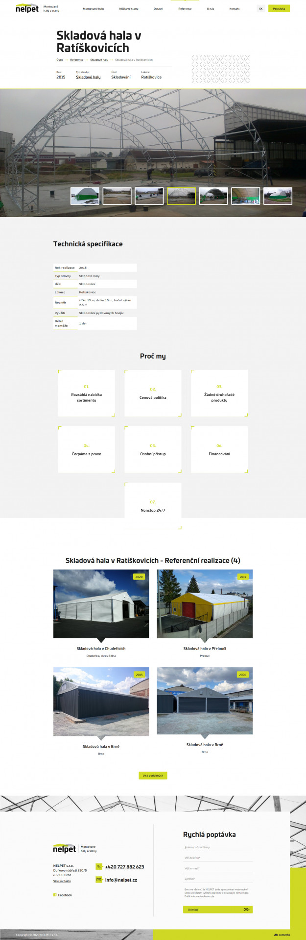 Tvorba nového webu Nelpet - Screenshot