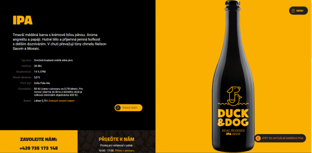 Tvorba nového webu pro DUCK & DOG - Screenshot