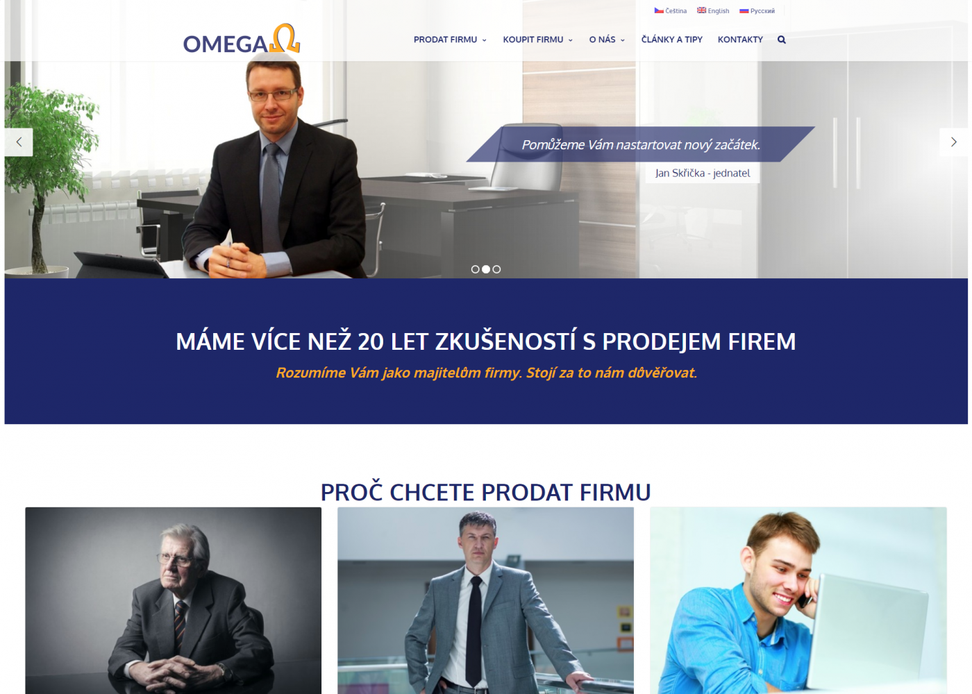 Tvorba nového webu prodavame-firmy.cz - Porovnání, stará verze #1