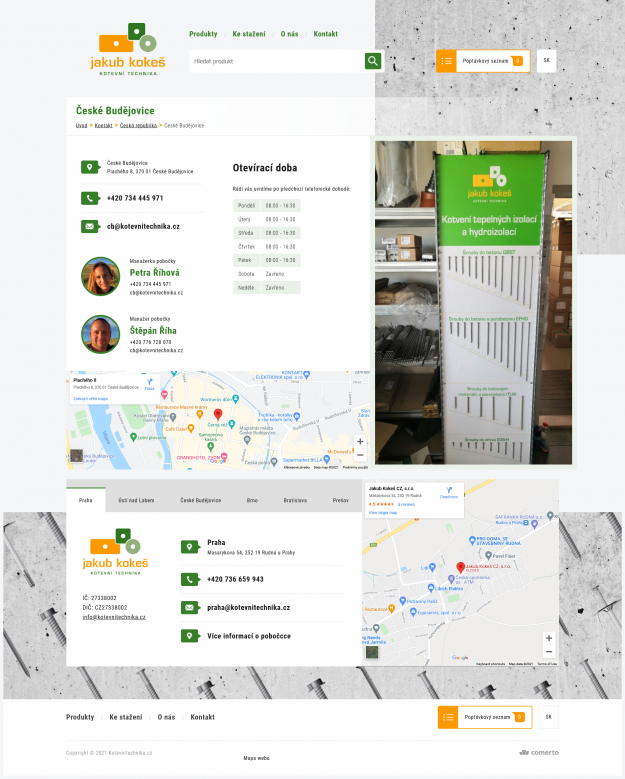 Tvorba webu Kotevní technika - Screenshot
