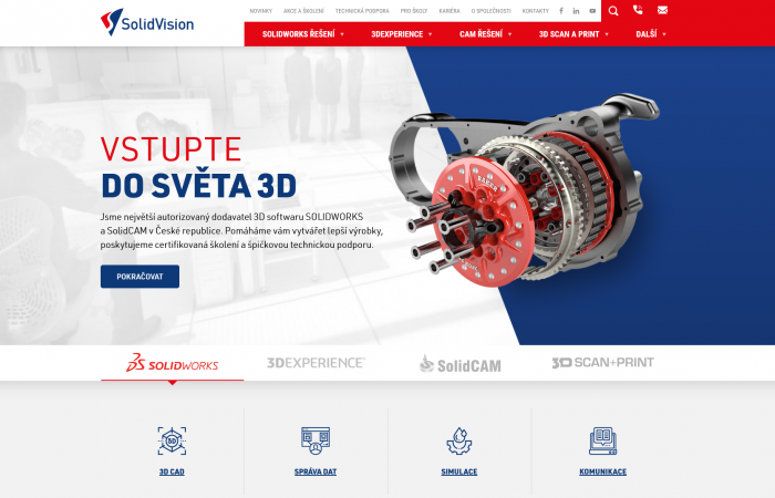 Nový web pro SolidVision