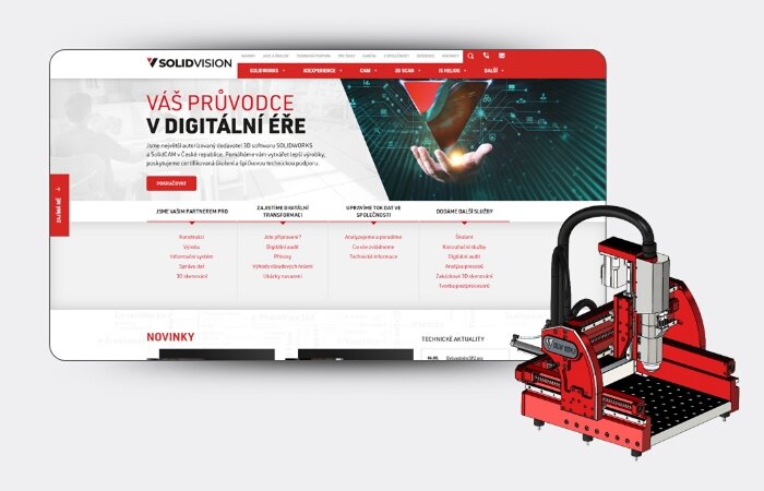 SolidVision: Nový web pro distributora 3D CAD softwaru