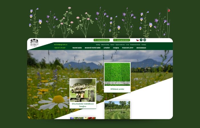 Nový web pro Agrostis