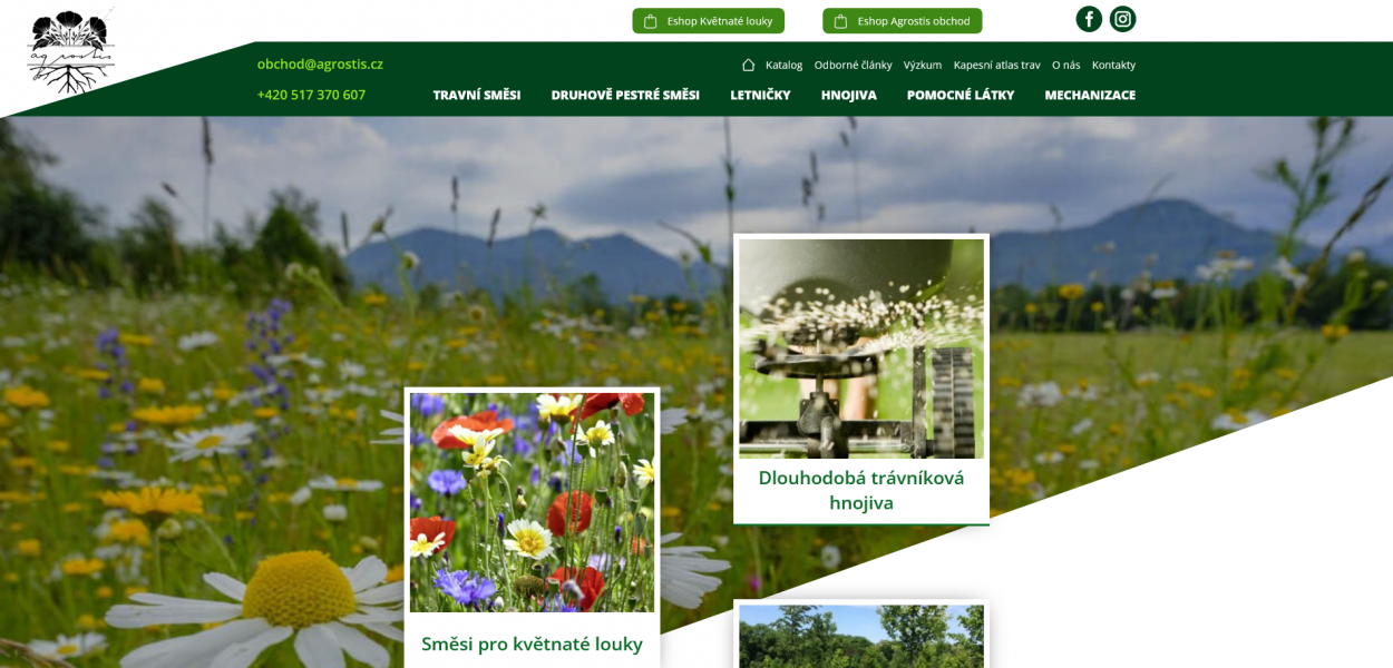 Nový web pro Agrostis