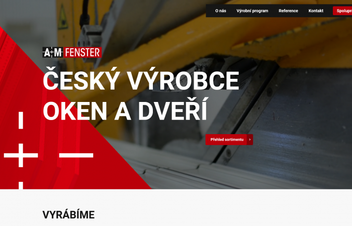 Nový web pro A+M FENSTER