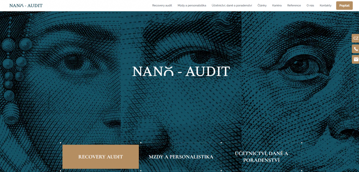 Tvorba webu na míru pro NANO - AUDIT