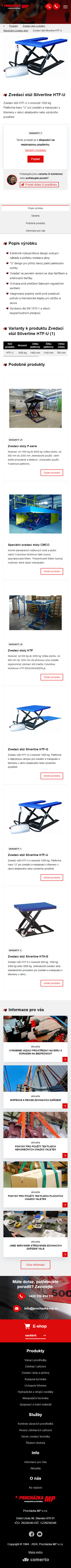 Nový web sladěný s e-shopem a připravený na SEO - Screenshot mobilní verze