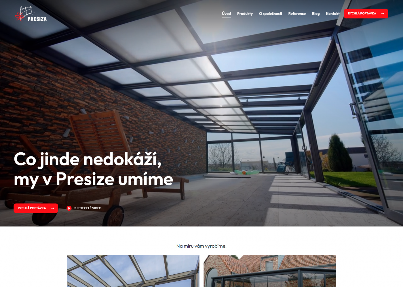 Webové stránky na míru pro firmu Presiza - Porovnání, nová verze  #1
