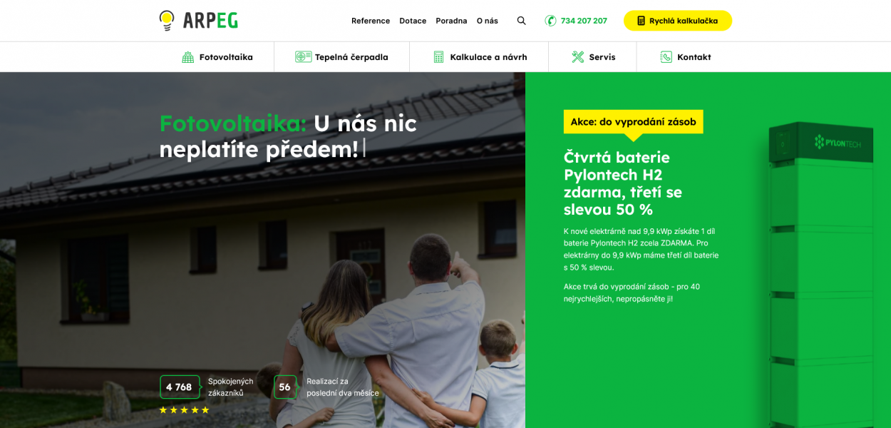 ARPEG: Redesign webu na míru pro dlouhodobý rozvoj