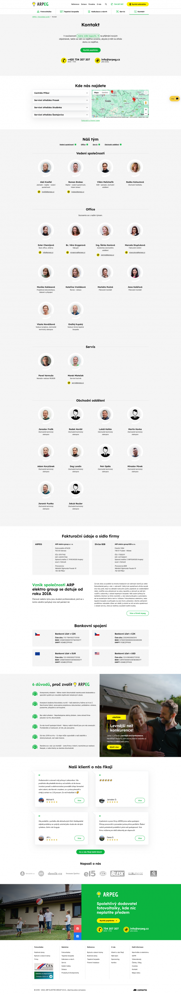ARPEG: Redesign webu na míru pro dlouhodobý rozvoj - Screenshot