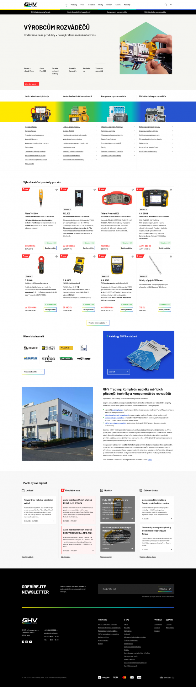 GHV Trading: Nový web se sjednoceným katalogem a e-shopem - Screenshot