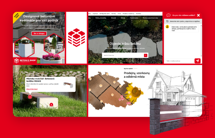 Online marketing webu Beton E-shop