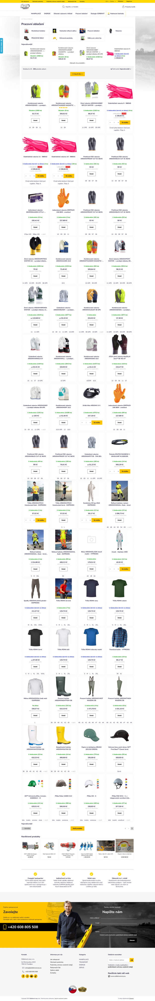 Odtahové vozy - tvorba e-shopu na platformě shoptet - Screenshot