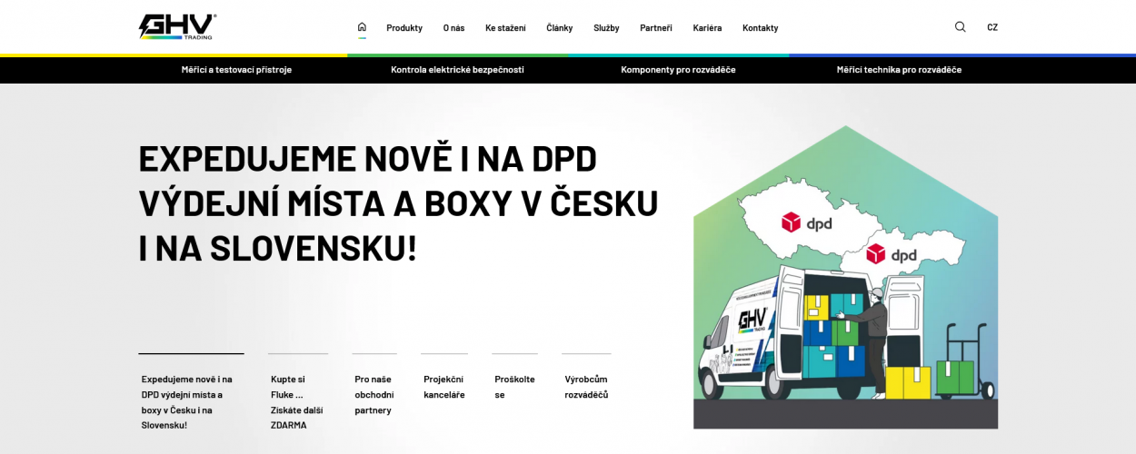GHV Trading: Rozvoj webu s elektro sortimentem a optimalizace pro vyhledávače