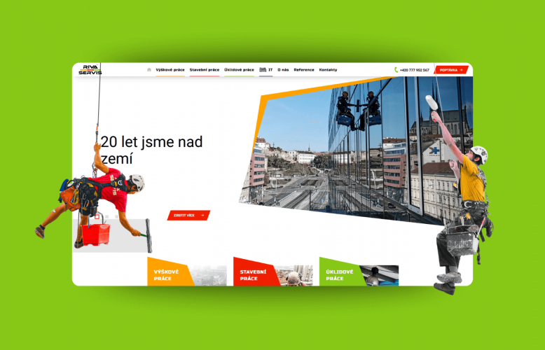 Redesign webu Riva Servis
