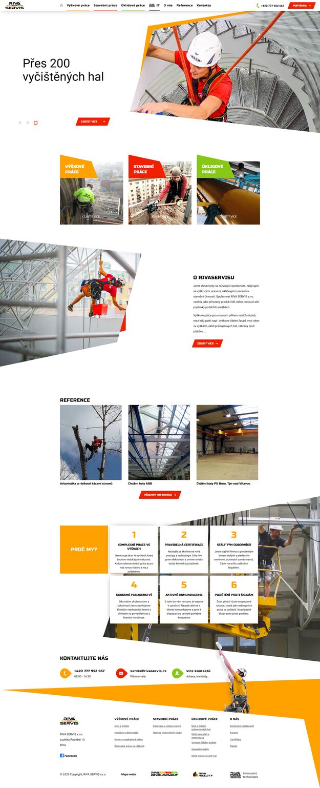 Redesign webu Riva Servis - Screenshot